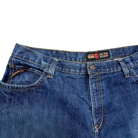 Ariat Work FR Men's Low Rise M4 Boot Cut Jeans 42x32 Flame Resistant HRC2 2112 - Picture 7 of 16